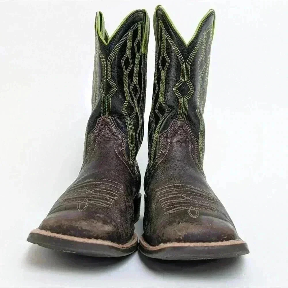 Ariat Kid's Live Wire Western Square Toe Boots - 5 - Picture 2 of 12